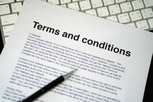 Terms and conditions